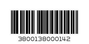 KANARCHE ZELEVI LISTA 1.650 KG - Barcode: 3800138000142