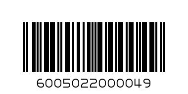 20'S TUFFY BLACK BAGS - Barcode: 6005022000049