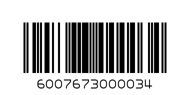 Ntsu - Barcode: 6007673000034