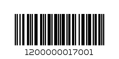 Plastic Carrier Bag  each - Barcode: 1200000017001