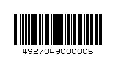 WATER BOTTLE 4927-049 - Barcode: 4927049000005