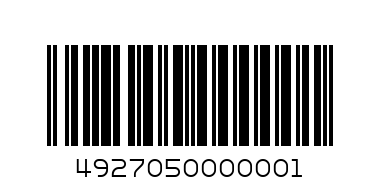 WATER BOTTLE 4927-050 - Barcode: 4927050000001