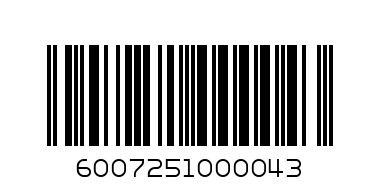 FIRST CHOICE FULL CRM MILK 6 X 1L - Barcode: 6007251000043
