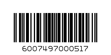 WILLARDS 75G SPUDS SRIB - Barcode: 6007497000517