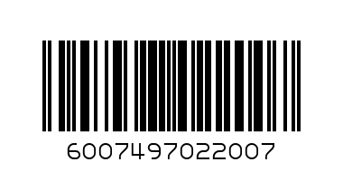 WILLARDS 500G INSTANT CEREALORIGINAL - Barcode: 6007497022007