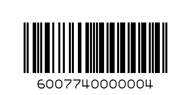 SAFARI 4KG SUPER BRIQUETTES - Barcode: 6007740000004
