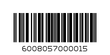H20 WATER 1 5L - Barcode: 6008057000015