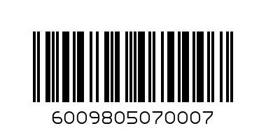 PITSANA MILLS MAIZE MEAL 1kg - Barcode: 6009805070007