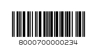 dove extra sensitive bar - Barcode: 8000700000234